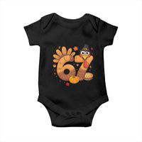 Funny Turkey Six And Seven Meme Baby Onesie Thanksgiving Gift - Wonder Print Shop
