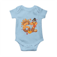 Funny Turkey Six And Seven Meme Baby Onesie Thanksgiving Gift - Wonder Print Shop
