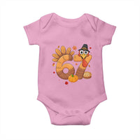 Funny Turkey Six And Seven Meme Baby Onesie Thanksgiving Gift - Wonder Print Shop