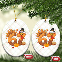 Funny Turkey Six And Seven Meme Ceramic Ornament Thanksgiving Gift - Wonder Print Shop