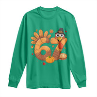 Funny Turkey Six And Seven Meme Long Sleeve Shirt Thanksgiving Gift - Wonder Print Shop