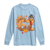 Funny Turkey Six And Seven Meme Long Sleeve Shirt Thanksgiving Gift - Wonder Print Shop