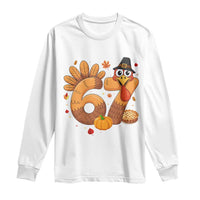 Funny Turkey Six And Seven Meme Long Sleeve Shirt Thanksgiving Gift - Wonder Print Shop
