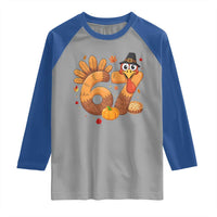 Funny Turkey Six And Seven Meme Raglan Shirt Thanksgiving Gift - Wonder Print Shop