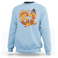 Funny Turkey Six And Seven Meme Sweatshirt Thanksgiving Gift - Wonder Print Shop