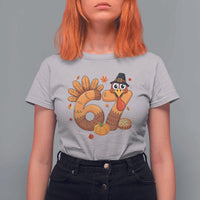 Funny Turkey Six And Seven Meme T Shirt For Women Thanksgiving Gift - Wonder Print Shop