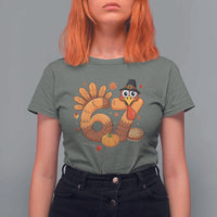 Funny Turkey Six And Seven Meme T Shirt For Women Thanksgiving Gift - Wonder Print Shop