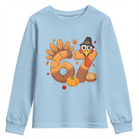 Funny Turkey Six And Seven Meme Youth Sweatshirt Thanksgiving Gift - Wonder Print Shop