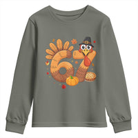 Funny Turkey Six And Seven Meme Youth Sweatshirt Thanksgiving Gift - Wonder Print Shop