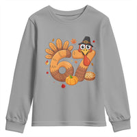 Funny Turkey Six And Seven Meme Youth Sweatshirt Thanksgiving Gift - Wonder Print Shop