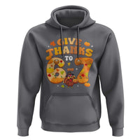 Give Thanks To 67 Hoodie Funny Brainrot Six Seven Meme Thanksgiving Gift - Wonder Print Shop
