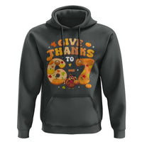 Give Thanks To 67 Hoodie Funny Brainrot Six Seven Meme Thanksgiving Gift - Wonder Print Shop