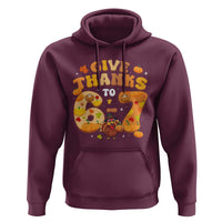Give Thanks To 67 Hoodie Funny Brainrot Six Seven Meme Thanksgiving Gift - Wonder Print Shop
