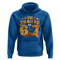 Give Thanks To 67 Hoodie Funny Brainrot Six Seven Meme Thanksgiving Gift - Wonder Print Shop