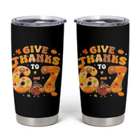 Give Thanks To 67 Tumbler Cup Funny Brainrot Six Seven Meme Thanksgiving Gift - Wonder Print Shop