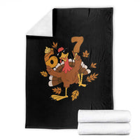 Trending Six Seven Meme Turkey Throw Blanket Funny Thanksgiving Gift - Wonder Print Shop
