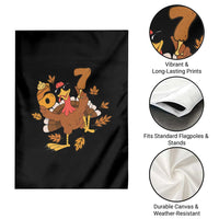 Trending Six Seven Meme Turkey Garden Flag Funny Thanksgiving Gift - Wonder Print Shop