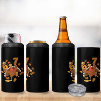 Trending Six Seven Meme Turkey 4 in 1 Can Cooler Tumbler Funny Thanksgiving Gift - Wonder Print Shop