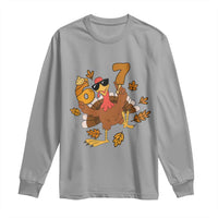 Trending Six Seven Meme Turkey Long Sleeve Shirt Funny Thanksgiving Gift - Wonder Print Shop