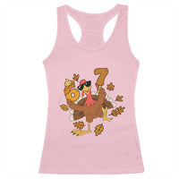 Trending Six Seven Meme Turkey Racerback Tank Top Funny Thanksgiving Gift - Wonder Print Shop