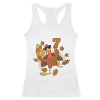 Trending Six Seven Meme Turkey Racerback Tank Top Funny Thanksgiving Gift - Wonder Print Shop