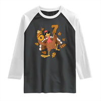 Trending Six Seven Meme Turkey Raglan Shirt Funny Thanksgiving Gift - Wonder Print Shop