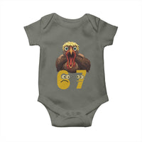 Six Seven Meme Turkey Baby Onesie Trending Gen Alpha Thanksgiving Gift - Wonder Print Shop