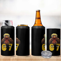 Six Seven Meme Turkey 4 in 1 Can Cooler Tumbler Trending Gen Alpha Thanksgiving Gift - Wonder Print Shop