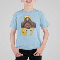 Six Seven Meme Turkey T Shirt For Kid Trending Gen Alpha Thanksgiving Gift - Wonder Print Shop