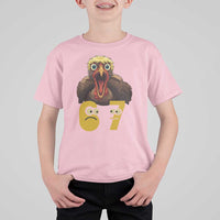 Six Seven Meme Turkey T Shirt For Kid Trending Gen Alpha Thanksgiving Gift - Wonder Print Shop