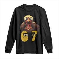 Six Seven Meme Turkey Long Sleeve Shirt Trending Gen Alpha Thanksgiving Gift - Wonder Print Shop