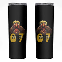 Six Seven Meme Turkey Skinny Tumbler Trending Gen Alpha Thanksgiving Gift - Wonder Print Shop