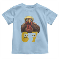 Six Seven Meme Turkey Toddler T Shirt Trending Gen Alpha Thanksgiving Gift - Wonder Print Shop