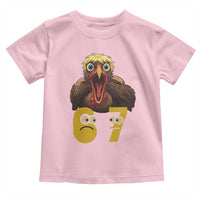 Six Seven Meme Turkey Toddler T Shirt Trending Gen Alpha Thanksgiving Gift - Wonder Print Shop