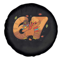 Thanksgiving Turkey Dabbing Spare Tire Cover Six Seven Meme Trending Gift - Wonder Print Shop