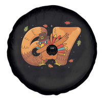 Thanksgiving Turkey Dabbing Spare Tire Cover Six Seven Meme Trending Gift - Wonder Print Shop
