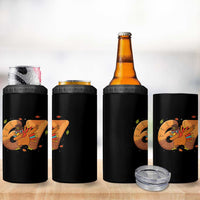 Thanksgiving Turkey Dabbing 4 in 1 Can Cooler Tumbler Six Seven Meme Trending Gift - Wonder Print Shop