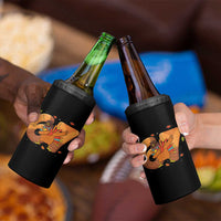 Thanksgiving Turkey Dabbing 4 in 1 Can Cooler Tumbler Six Seven Meme Trending Gift - Wonder Print Shop