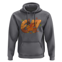 Thanksgiving Turkey Dabbing Hoodie Six Seven Meme Trending Gift - Wonder Print Shop