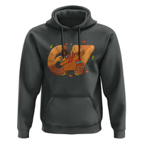 Thanksgiving Turkey Dabbing Hoodie Six Seven Meme Trending Gift - Wonder Print Shop