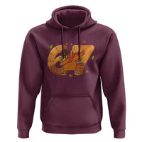 Thanksgiving Turkey Dabbing Hoodie Six Seven Meme Trending Gift - Wonder Print Shop