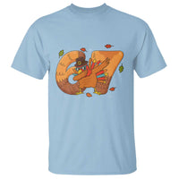 Thanksgiving Turkey Dabbing T Shirt Six Seven Meme Trending Gift - Wonder Print Shop