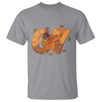 Thanksgiving Turkey Dabbing T Shirt Six Seven Meme Trending Gift - Wonder Print Shop