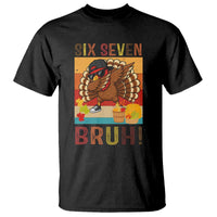 Six Seven Meme Turkey Dabbing T Shirt Funny Thanksgiving Gift - Wonder Print Shop