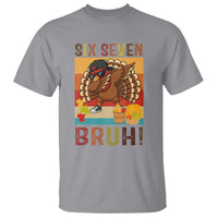 Six Seven Meme Turkey Dabbing T Shirt Funny Thanksgiving Gift - Wonder Print Shop