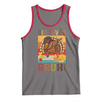 Six Seven Meme Turkey Dabbing Tank Top Funny Thanksgiving Gift - Wonder Print Shop