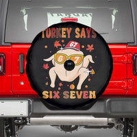 Turkey Says Six Seven Spare Tire Cover Funny Thanksgiving Meme Gift - Wonder Print Shop