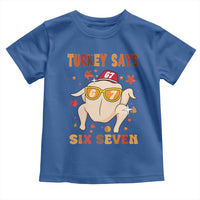 Turkey Says Six Seven Toddler T Shirt Funny Thanksgiving Meme Gift - Wonder Print Shop