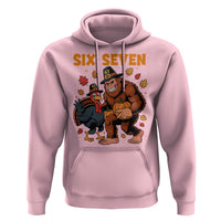 Six Seven Meme Bigfoot And Turkey Hoodie Funny Thanksgiving Gift - Wonder Print Shop