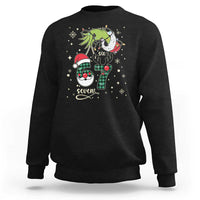 Funny Green Hand Six Seven Meme Sweatshirt Gen Z Alpha Xmas Gift - Wonder Print Shop